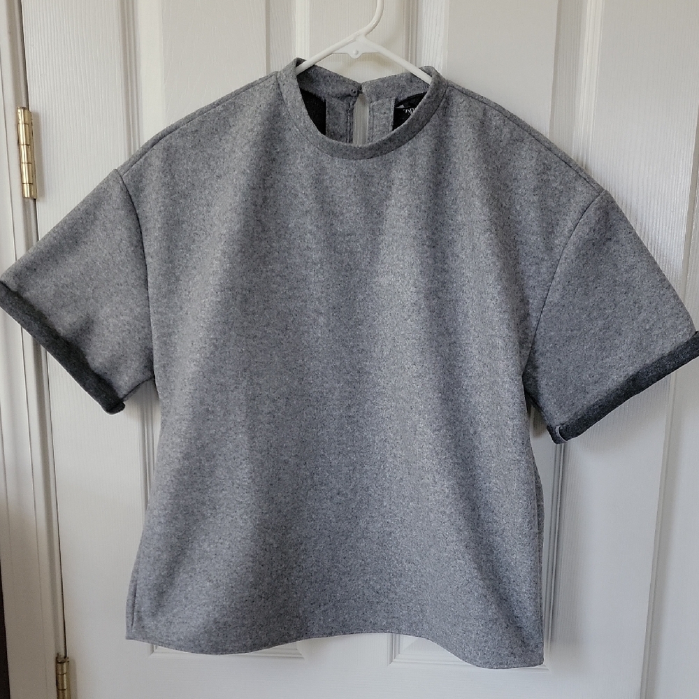 Women's Gray pullover Shirt